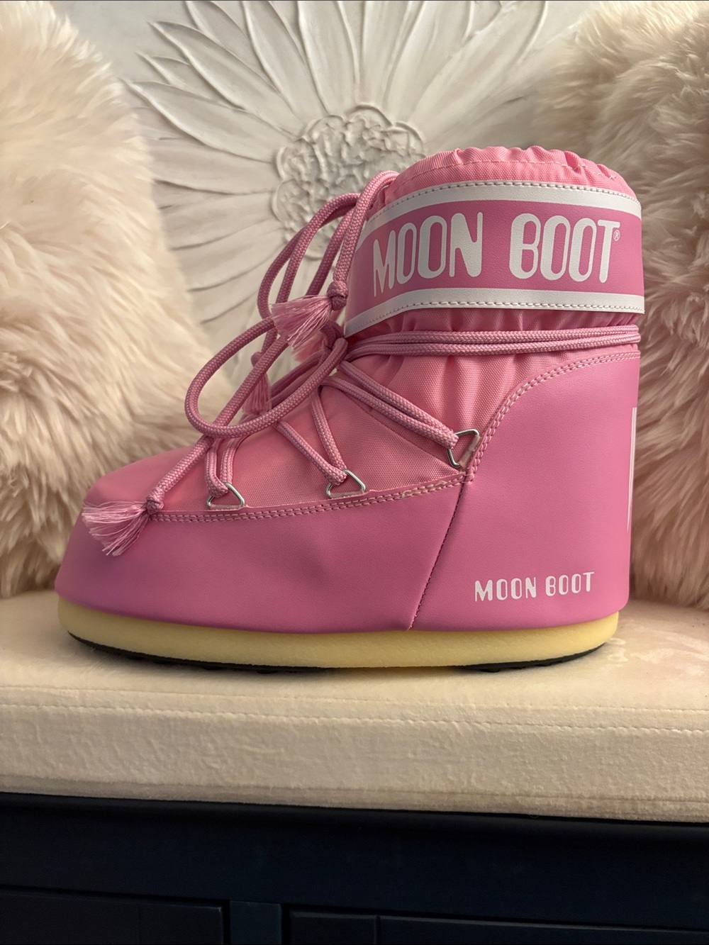 Moon Boot Pink Classic Insulated Winter Boot